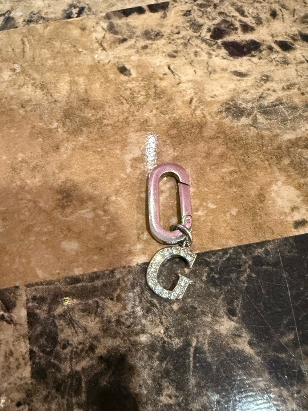 Henri Bendel Pavé Crystal Initial "G" Charm / Pendant - Picture 3 of 7